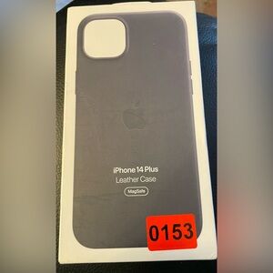 Apple iPhone 14 Plus Leather Case - Dark Gray